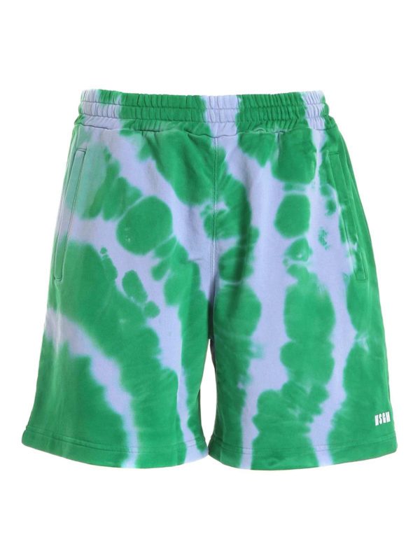 m.s.g.m.: pantaloni corti e shorts - Bermuda verdi e viola