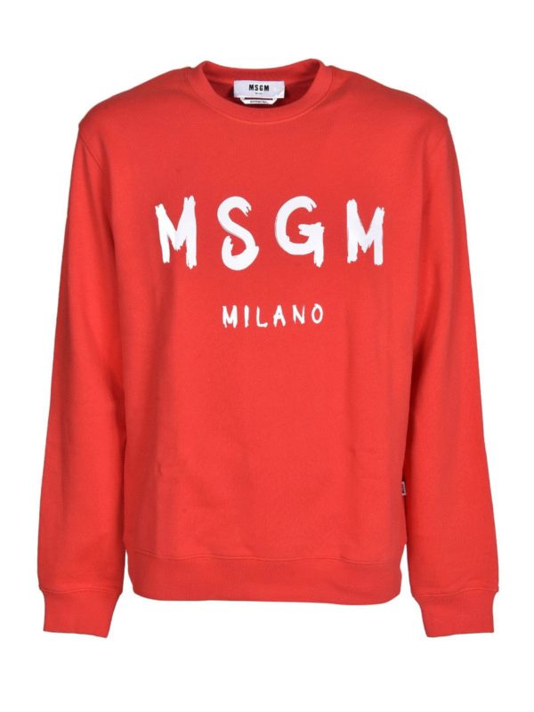 MSGM トレーナー スウェット 赤薄手 Sサイズ M.S.G.M. スウェットシャツ/セーター - 赤|3040MM10421709919