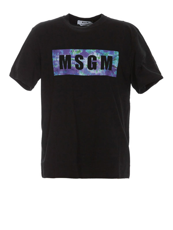m.s.g.m.: T-shirts - T-Shirt - Schwarz