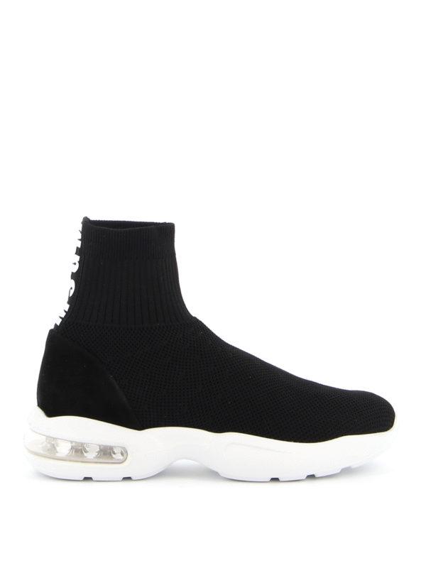m.s.g.m.: sneakers - Sneaker a calza con stampa logo