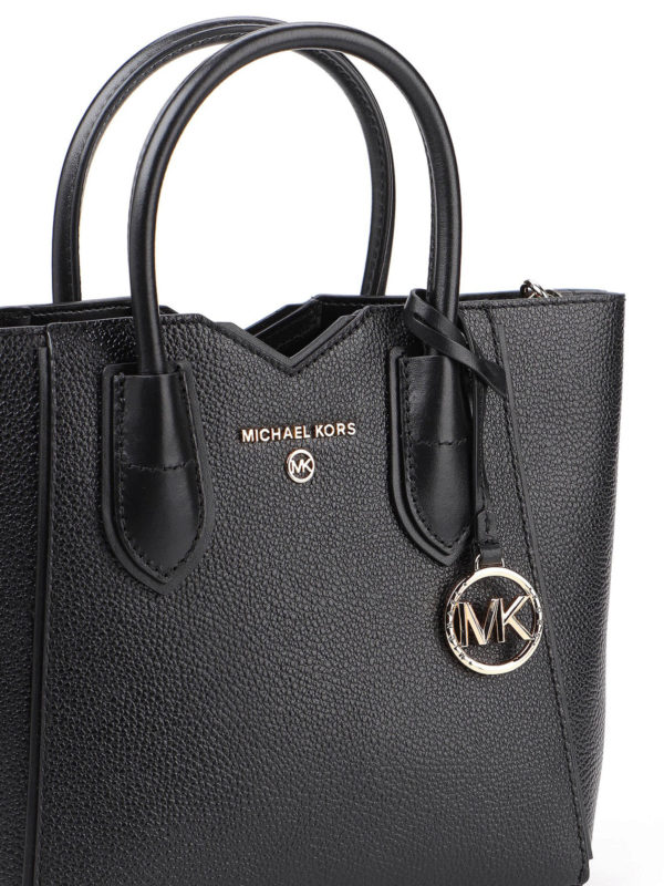 Mae Messenger small black tote shop online: MICHAEL KORS