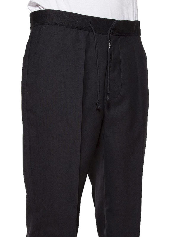 Maison Margiela buy online Wool blend slacks with drawstring