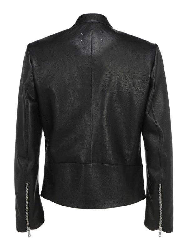 Maison Margiela: レザージャケット online - レザージャケット - 黒