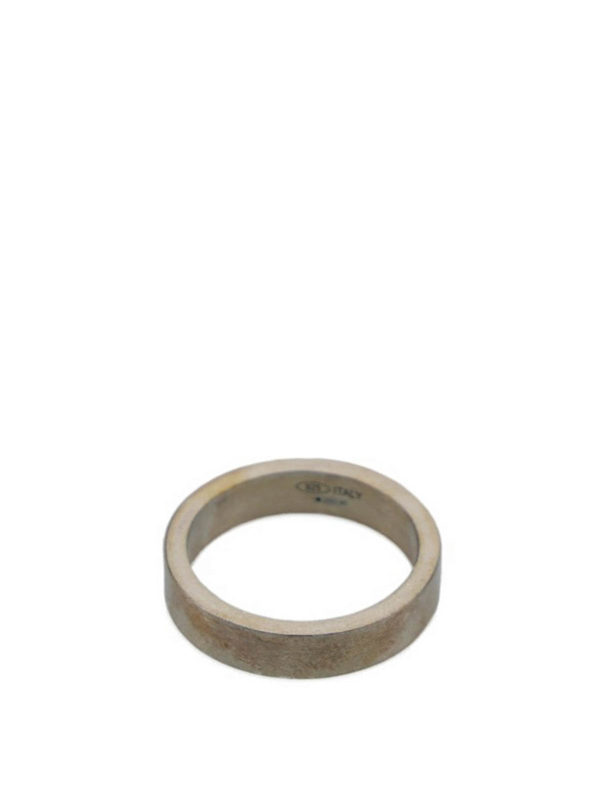 Maison Margiela: Rings online - Engraved logo ring