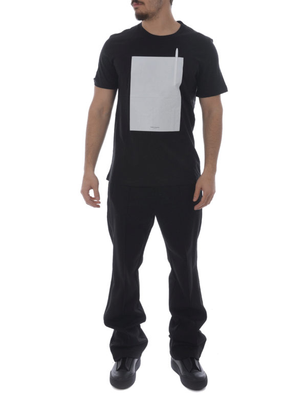 Maison Margiela: T-shirts online - T-Shirt - Noir