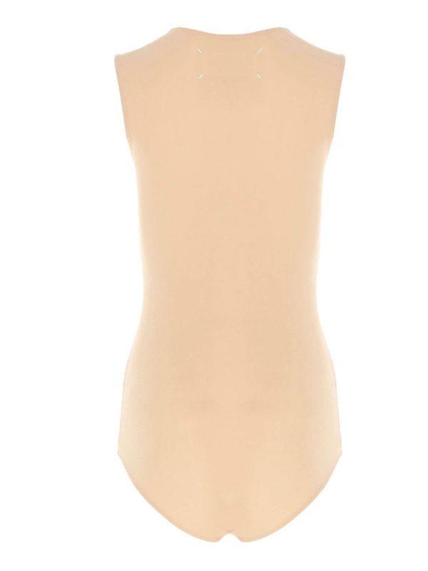 Maison Margiela: tops & shirts online - Nude-colored sleeveless body