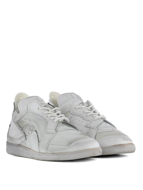 Maison Margiela: trainers online - Vintage effect patchwork sneakers