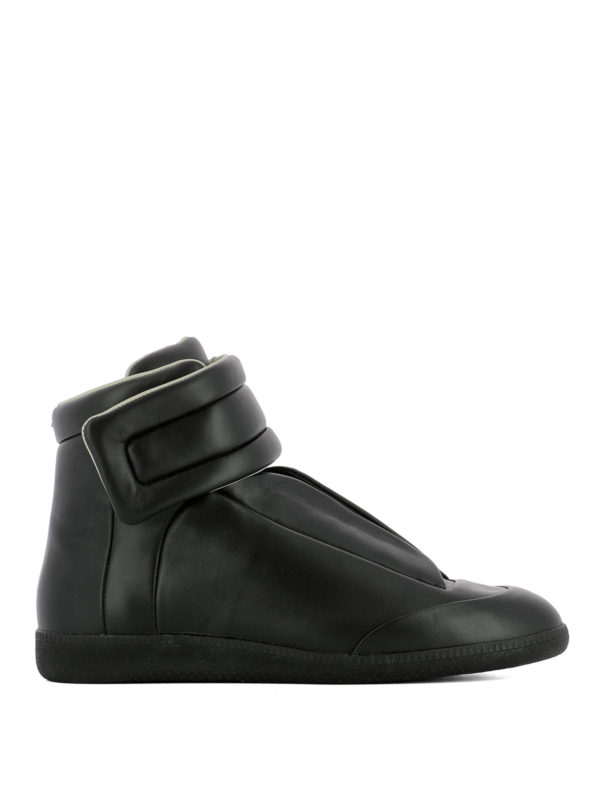 Maison Margiela: trainers - Future leather high top sneakers