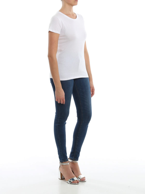 Majestic Filatures: t-shirt online - T-shirt classica in jersey di cotone