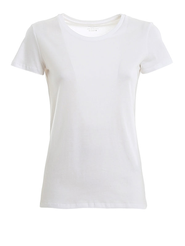 Majestic Filatures: t-shirt - T-shirt classica in jersey di cotone