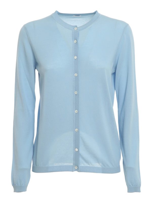 MALO: Cardigans - Cardigan - Hellblau