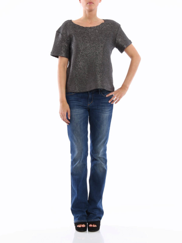 MANILA GRACE: t-shirts online - Laminate cotton T-shirt