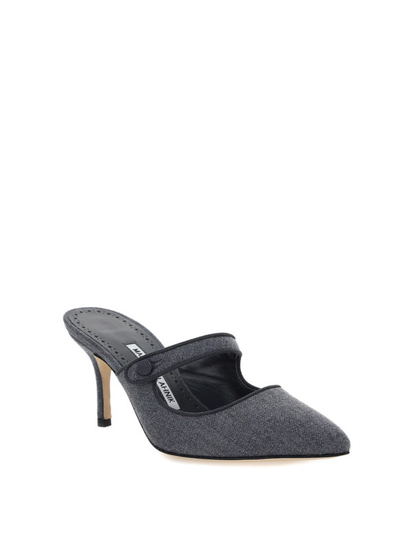 MANOLO BLAHNIK: Mules online - Mules - Dunkelgrau