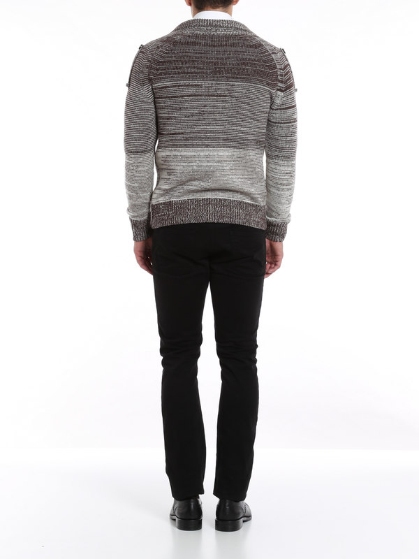 Marble effect cardigan shop online: Class Roberto Cavalli