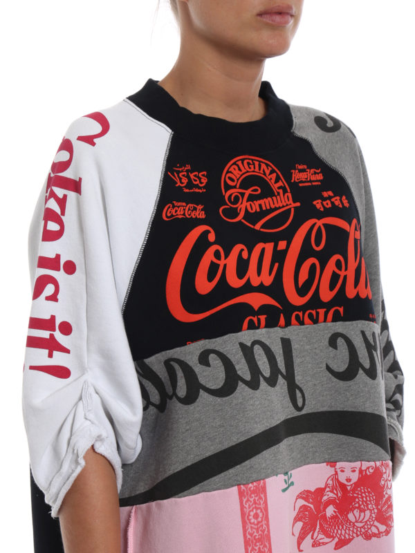 MARC JACOBS buy online Coca-Cola® patchwork long sweatshirt