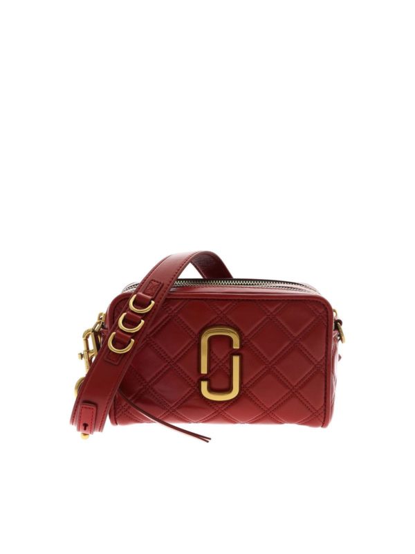MARC JACOBS: cross body bags - The Quilted Softshot 21 bag in red