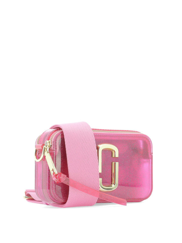 MARC JACOBS: cross body bags online - Snapshot glittered plastic camera bag