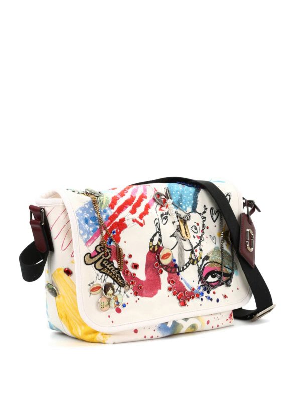 MARC JACOBS: shoulder bags online - Multicolour collage messenger