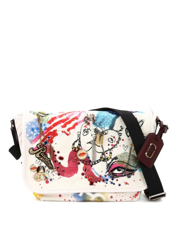 MARC JACOBS: shoulder bags - Multicolour collage messenger