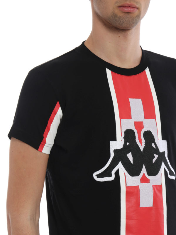 Marcelo Burlon buy online Kappa Stripe jersey T-shirt