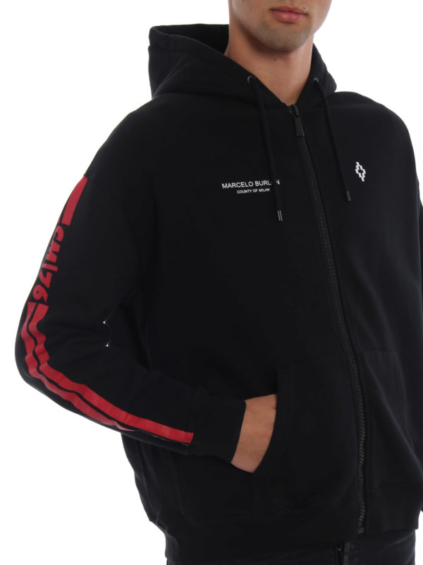 Marcelo Burlon County Of Milan Wings Barcode black cotton
