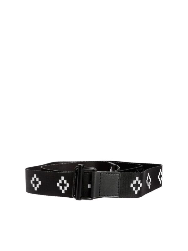 Marcelo Burlon County Of Milan: cinture - Cintura nera con intarsi logo
