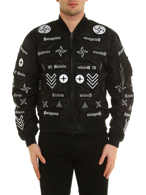 Marcelo Burlon: ボンバージャケット online - ボンバージャケット Roldan Alpha Ma-1 - 黒