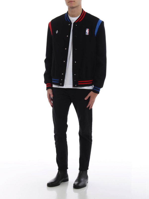 Marcelo Burlon Black Polyamide Shell Jacket