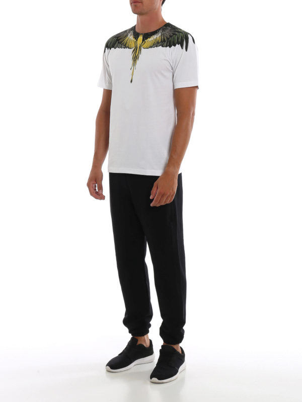 【安心の国内発送】WINGS T-SHIRT/Tシャツ/Marcelo Burlon Marcelo Burlon Men's Icon Wings Black Short Sleeve T-Shirt