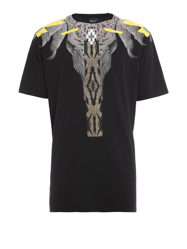 Marcelo Burlon: T-shirts - T-Shirt Fur Herren - Schwarz