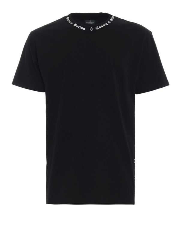 Marcelo Burlon: T-shirts - T-Shirt - Schwarz