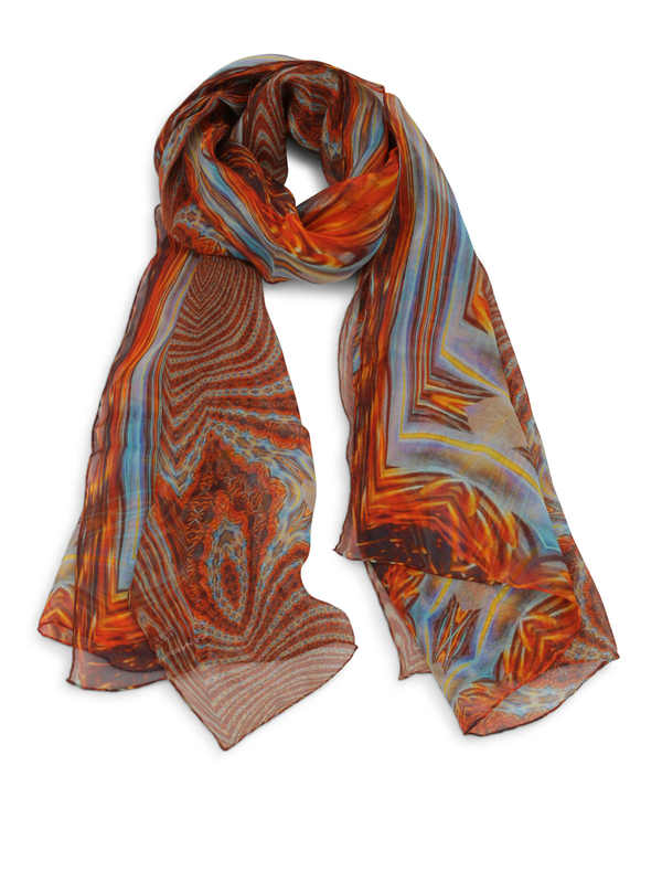 MARIA ENRICA NARDI: Stoles & Shawls - Helene silk stole
