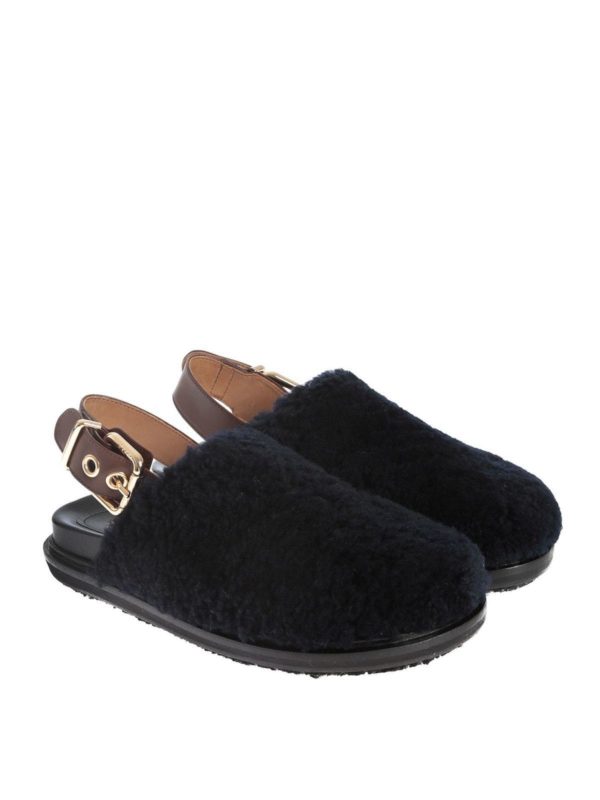 Marni ミュール - ブルー - ブルー|FBMS009401LM071ZL727