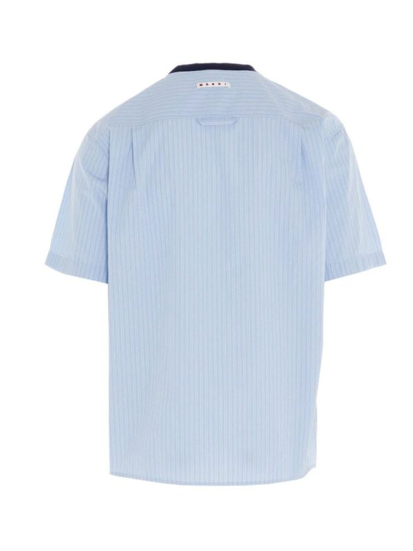 Marni: t-shirt online - T-shirt Patchwork azzurra