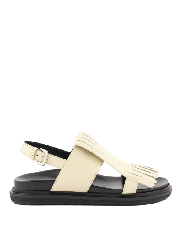 Marni: Sandalen - Sandalen - Weiß