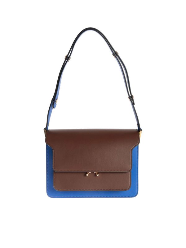 Marni: Schultertaschen - Schultertasche - Blau