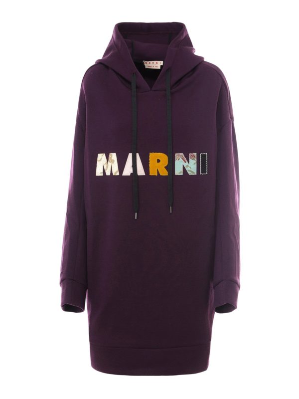 Marni: Sweatshirts & Sweaters - Oversized wool sweatshirt