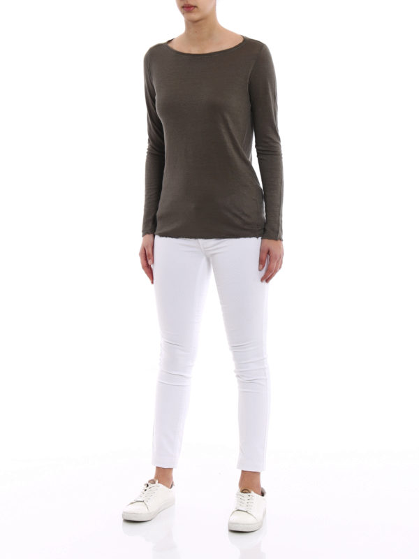 MASSIMO ALBA: T-shirts online - T-Shirt - Vert Foncé