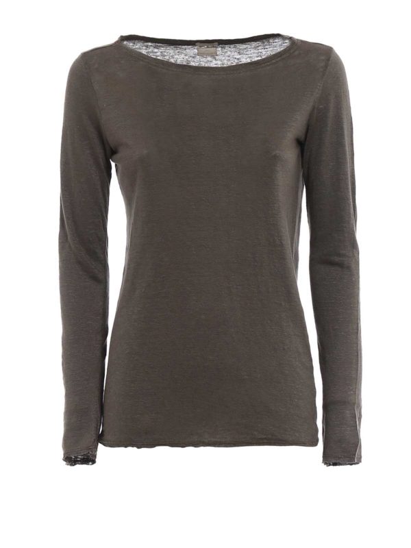 MASSIMO ALBA: T-shirts - T-Shirt - Vert Foncé