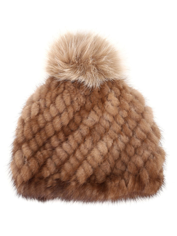 Max Mara: Mützen - Mütze - Hellbraun