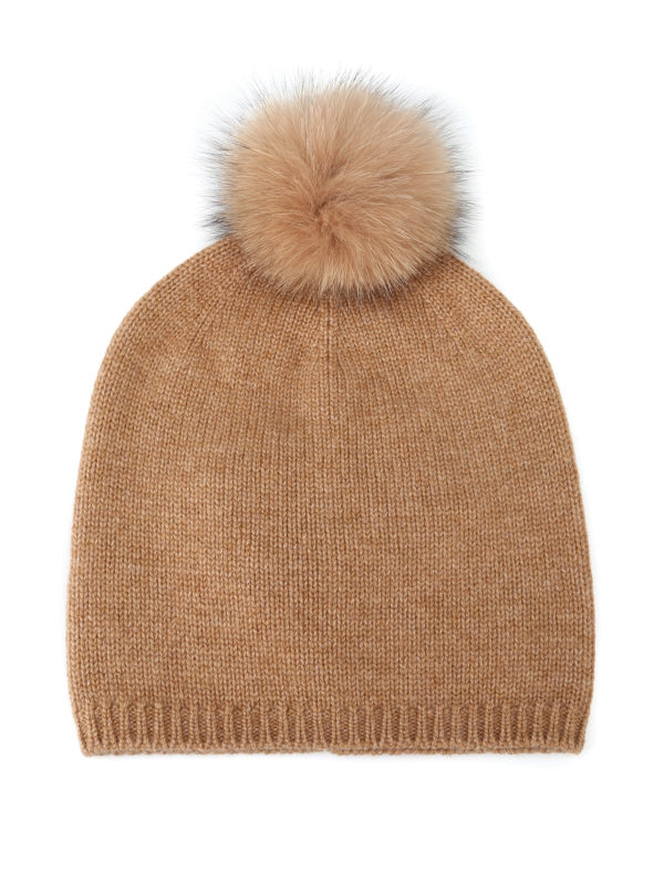 Max Mara: Mützen - Mütze - Hellbraun