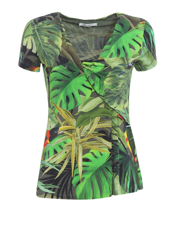 Max Mara: Blusen - Bluse Cannes - Grün