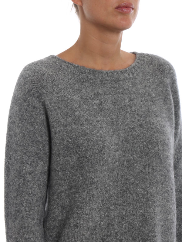 Max Mara buy online Alcide grey alpaca mohair sweater