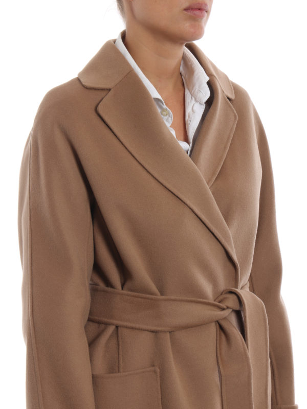 Max Mara buy online Langer Mantel - Hellbraun