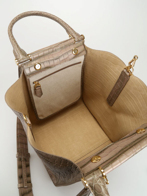 Max Mara buy online Anita croco print leather tote