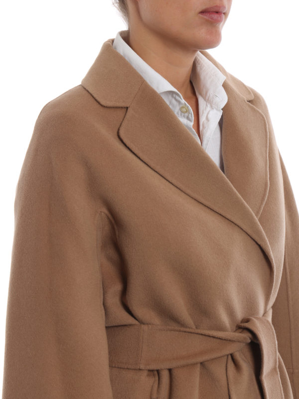 Max Mara Arona camel pure new wool coat - Women|90860189000006