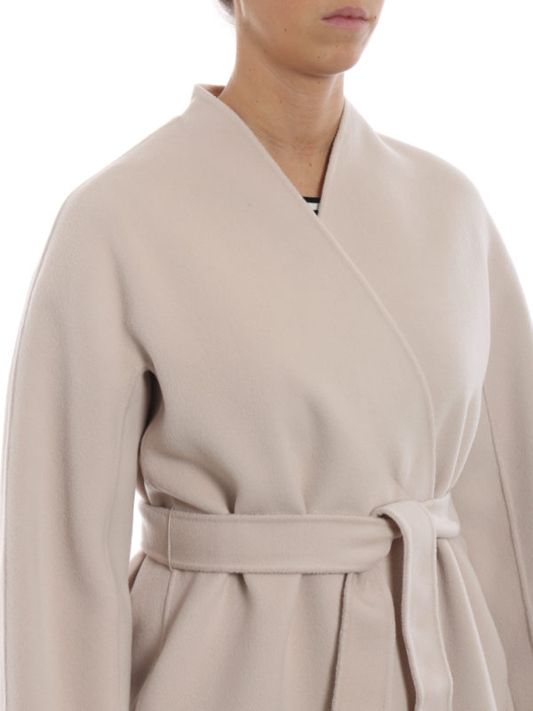 Max Mara buy online Gimmy white wool cloth reversible belted coat