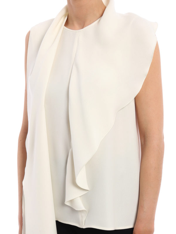 Max Mara buy online Magda flounced silk top