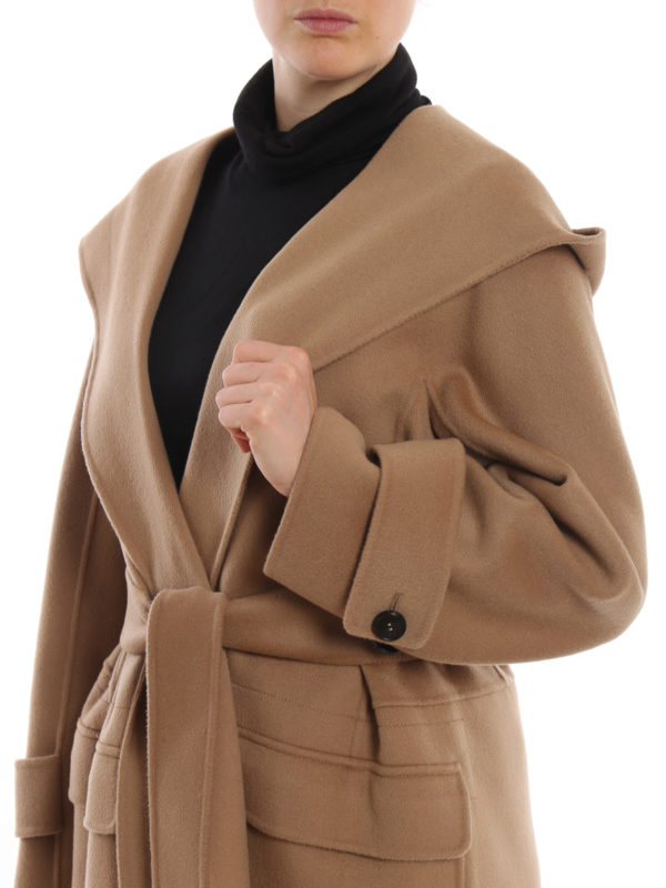 Max Mara buy online Teresa hooded double wool wrap coat