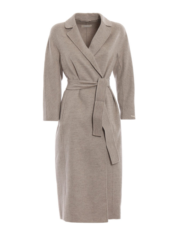 Max Mara: knee length coats - Giungla wool and angora coat